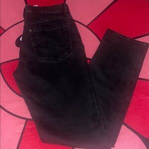 H&M Black Straight Leg Jeans for Women